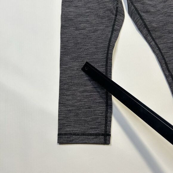 Lululemon Wunder Under Crop Leggings Size 6 Coco Pique Black White/Black READ - Picture 3 of 12